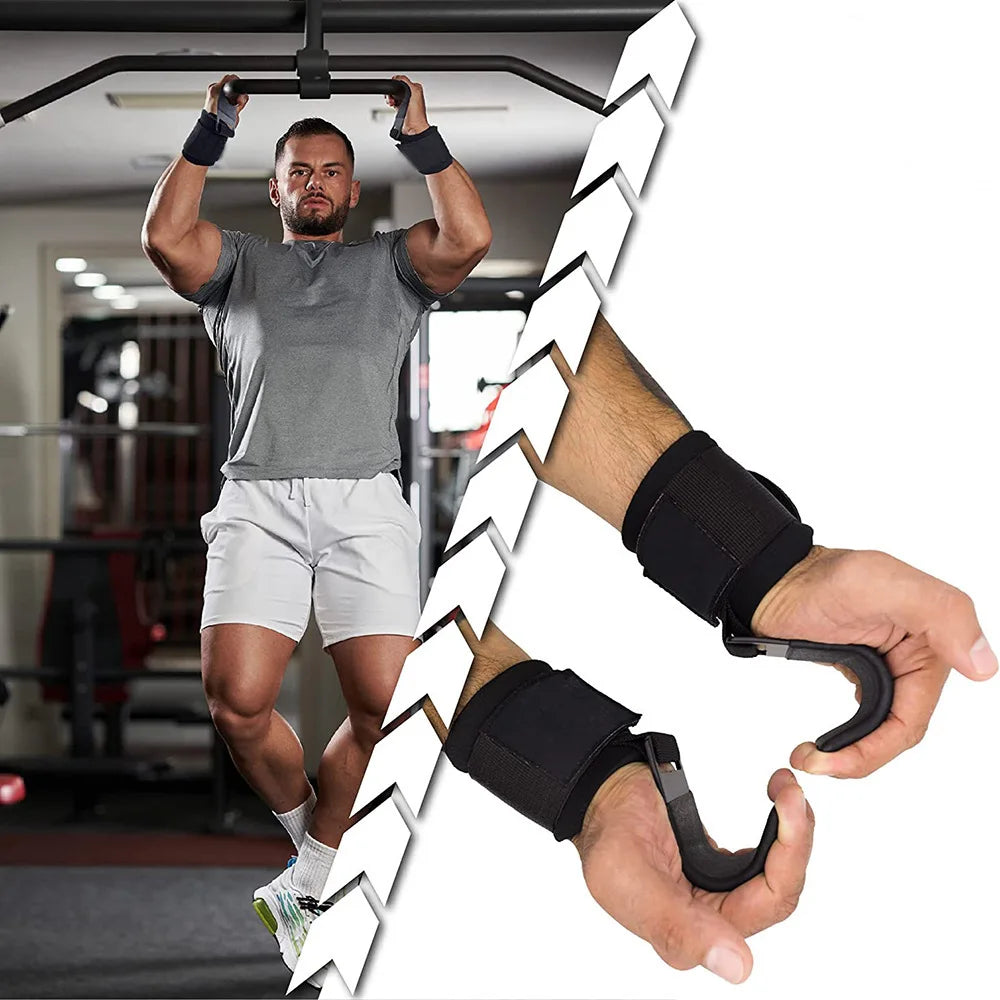 ProGrip Heavy-Duty Lifting Hooks with Wrist Support