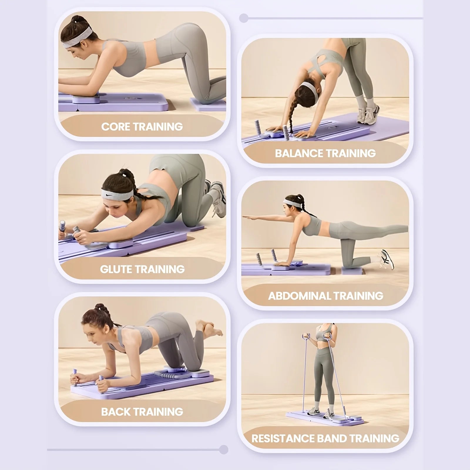 Foldable Pilates Board Set