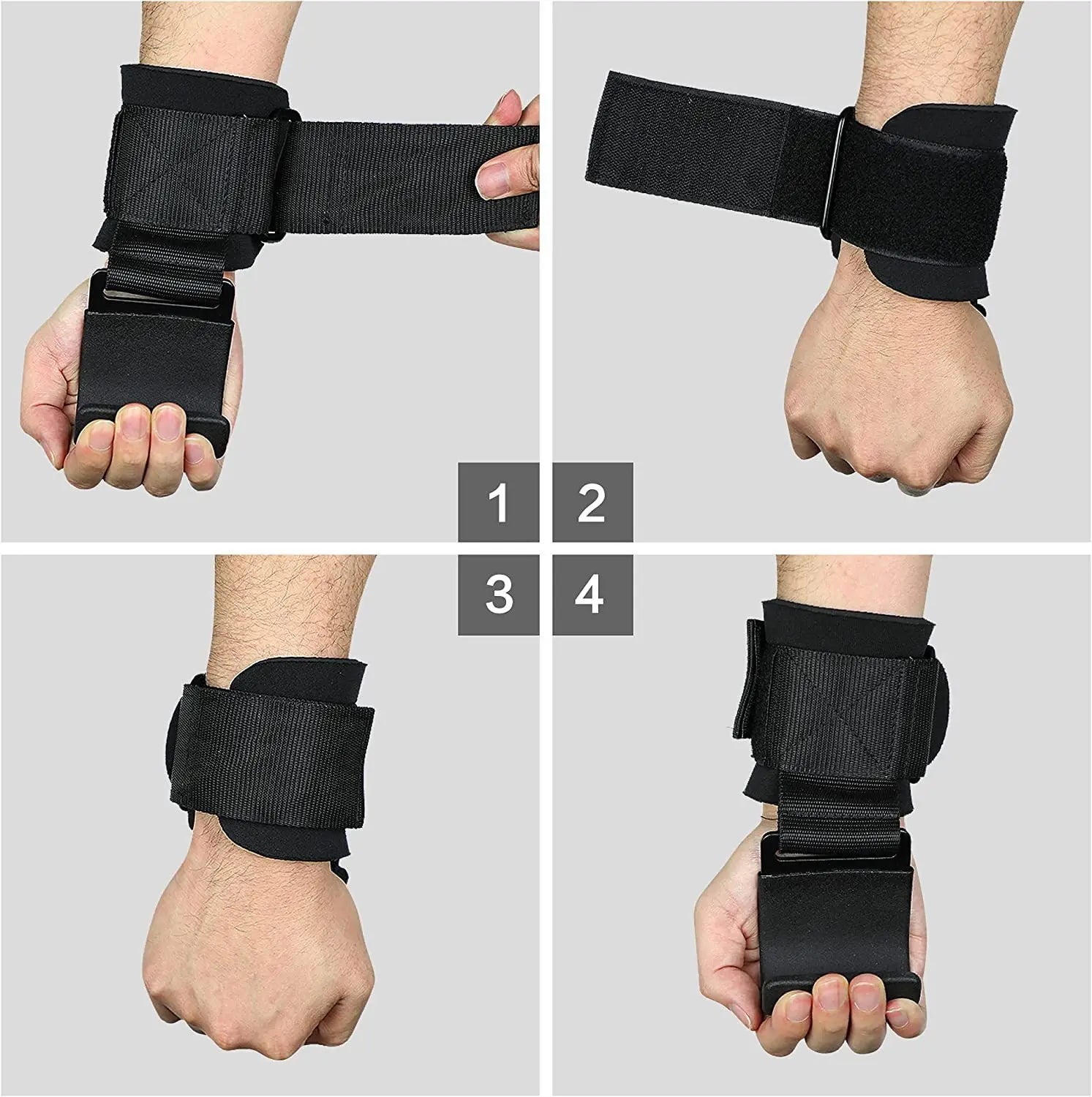 ProGrip Heavy-Duty Lifting Hooks with Wrist Support
